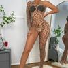 Sexy Lingerie Bodystocking Leopard Print Sexy Lingerie Babydoll Underwear Cosplay Nightclub Erotic Bodysuits Sexy Dress for Sex