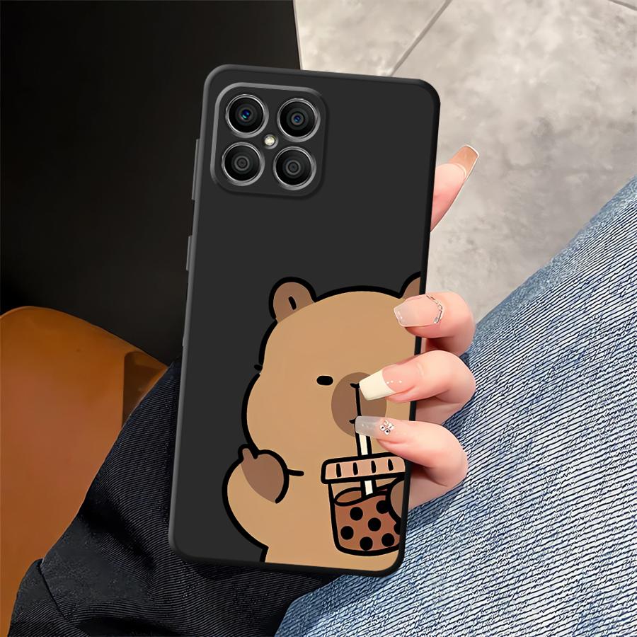 Zabawne etui z kapibarą do Honor 70 90 X8 Magic5Lite X9a 8X X7 X6 X5b 200 400 Lite Funda Pokrowiec na telefon