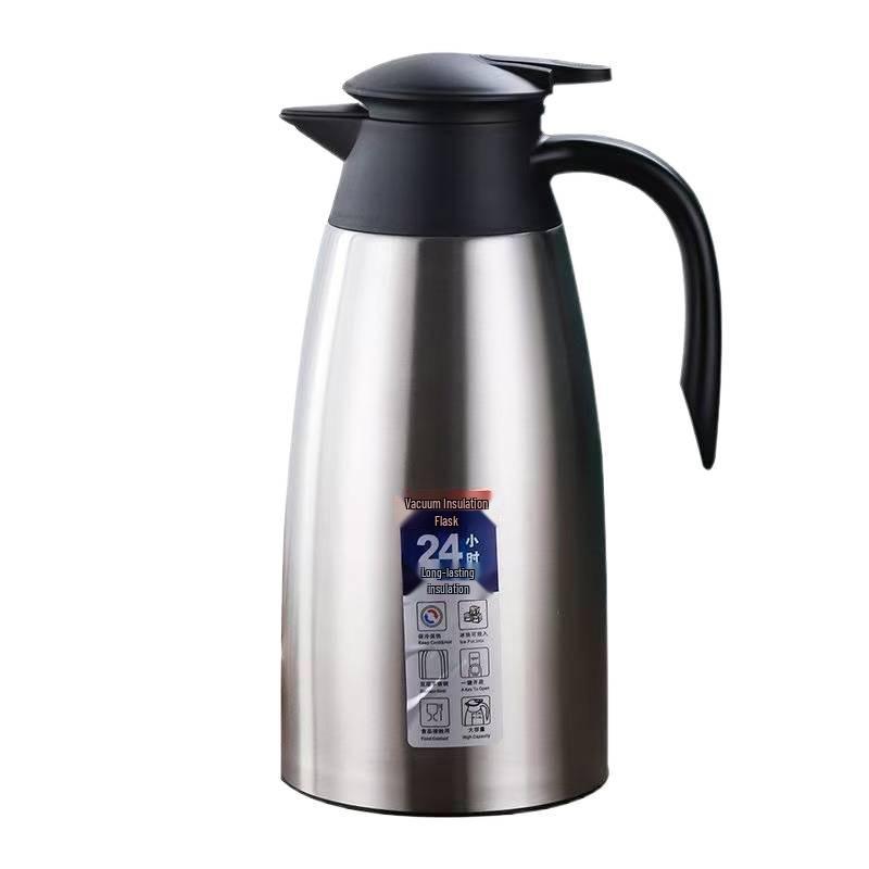 304 Stainless Steel Vacuum Insulated European Teapot Thermos Flask - Large Capacity Hot Water Kettle for Home or Hotel Use