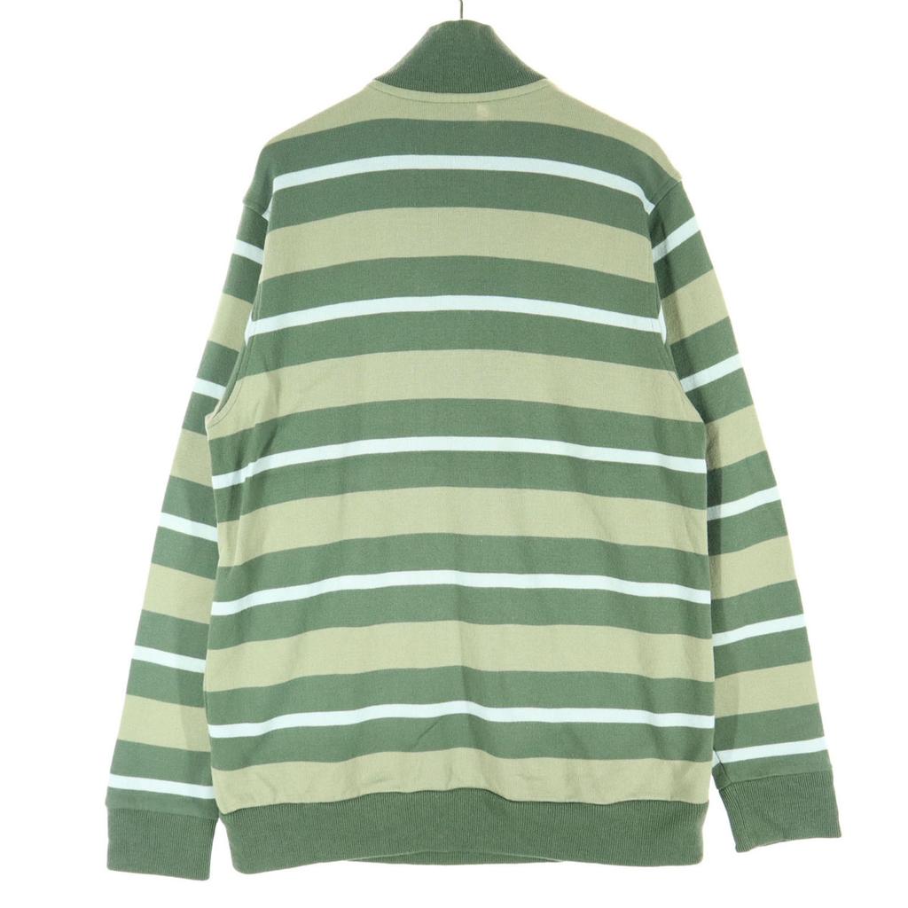 Produse de machiaj LACOSTE fabricate în Japonia Model în dungi Mânecă lungă Fermoar pe jumătate Tricotat Bărbați Folosit