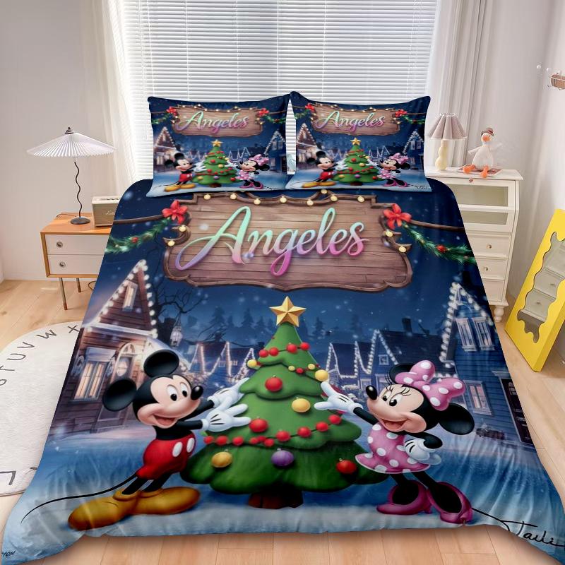 Mickey Stitch Segu pārvalks Minnie Priecīgus