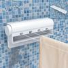 Suport de rufe retractabil montat pe perete, pentru interior, exterior, umeraș telescopic pentru uscare haine