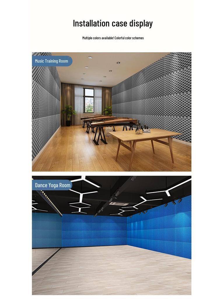 Self-Adhesive Soundproof Wave Panel for Home and Studio