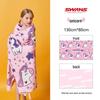 SWANS Kids' Quick-Dry Hooded Bath Poncho & Robe