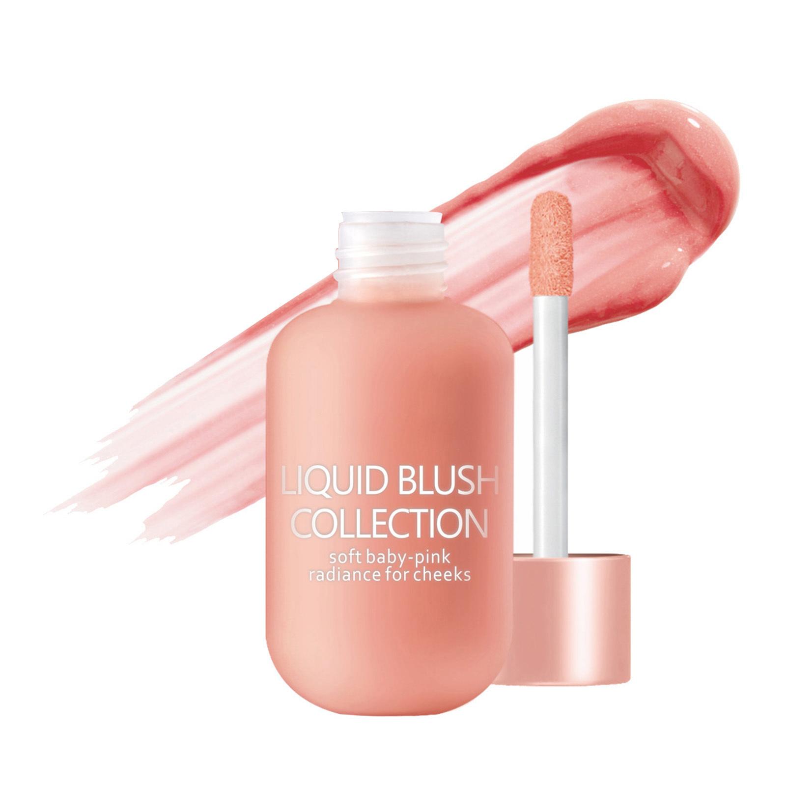 

1Pc 12g Long Lasting Matte Blush for Women Girls Hydrating Natural Blendable Liquid Blush Makeup Cosmetic Accessories Daily Wear Cheek Tint One Size