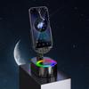 Cellphone Stand with Powerbank RGB Light Phone Mount 360 Degree Rotating Induction Phone Bracket Multi-Function for Desk Bedroom