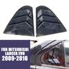Carbon Fiber Look Quarter Window Louver Shutter Cover Side Vent For Mitsubishi L