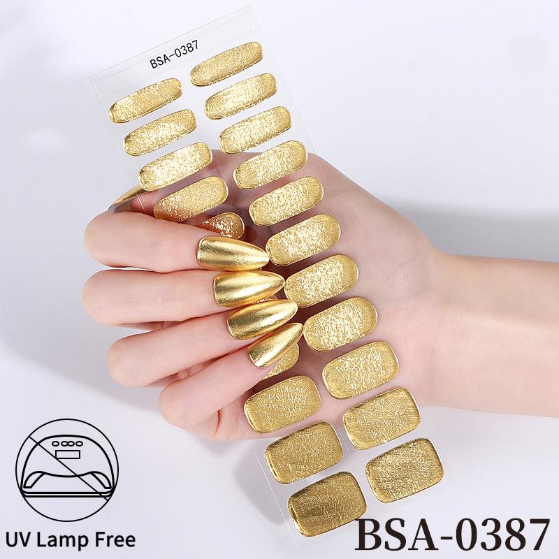 Adesivi per Unghie in Gel Impermeabili Francesi - Carini Cartoni Animati Nail Art Senza Cottura per Stili Europei e Americani
