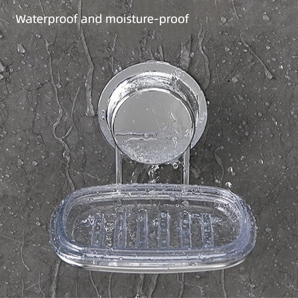 No Punch Soap Dish for Shower Wall Mounted Soap Rack Reusable Soap Sponge Holder  Bathtub
