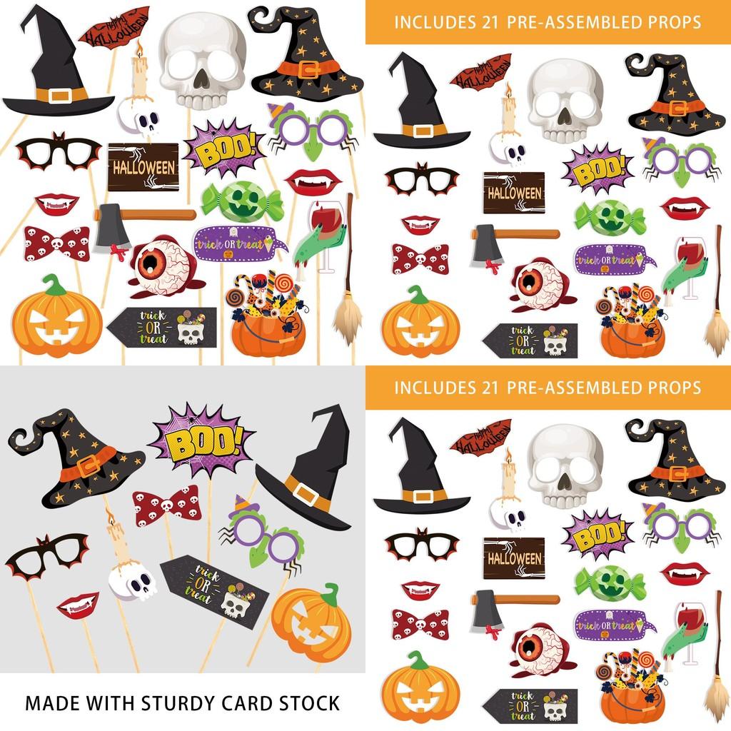 Halloween Photoshoot Props With Skeleton And Pumpkin For Party And Event Photo Booth