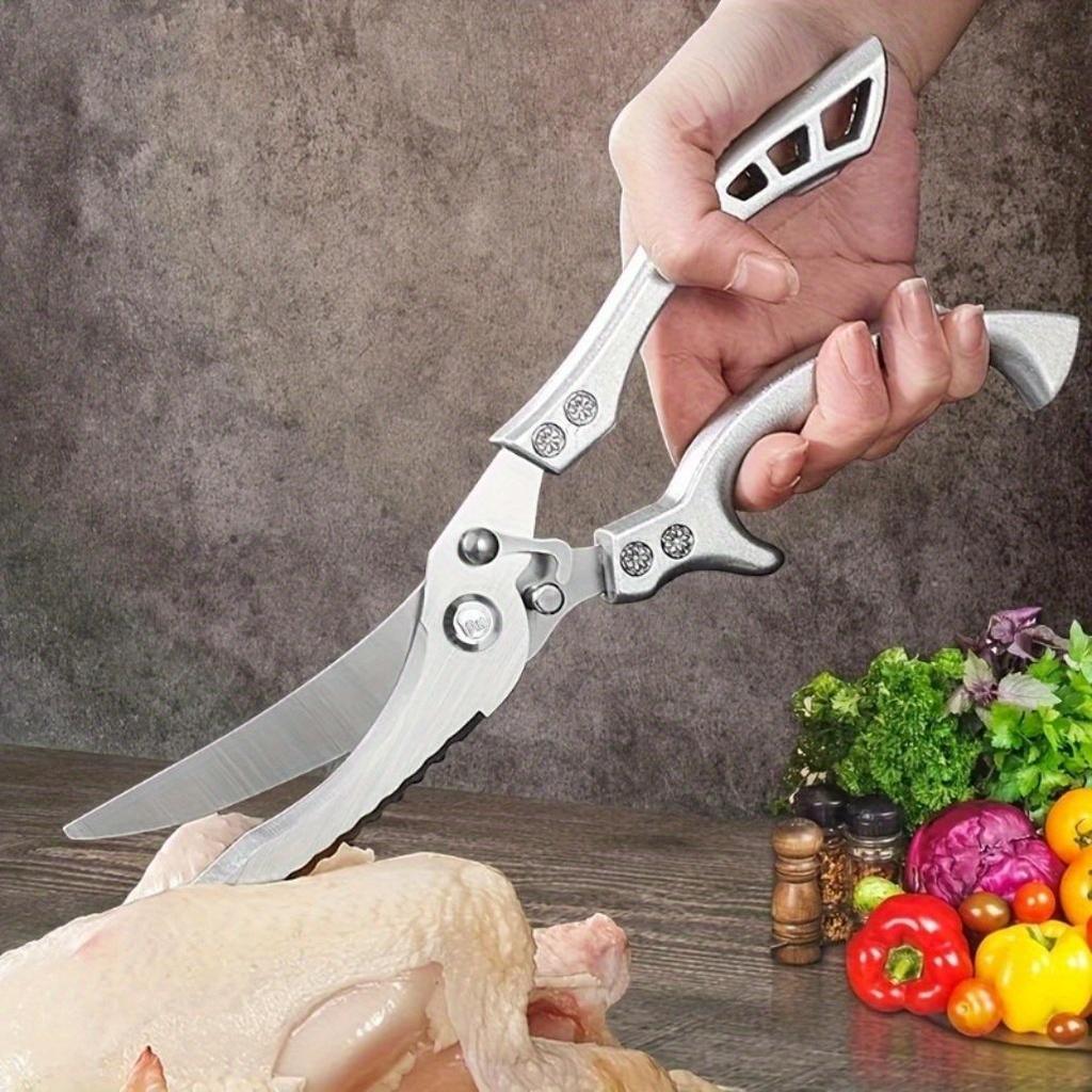 3PCS Stainless Steel Utility Knife Chef Knife Sashimi Knife Boning Knife Multipurpose Knife Kitchen Scissors