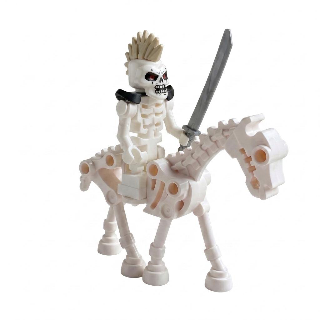 Ninja Skull Skeleton Soldier Building Blocks with Weapons