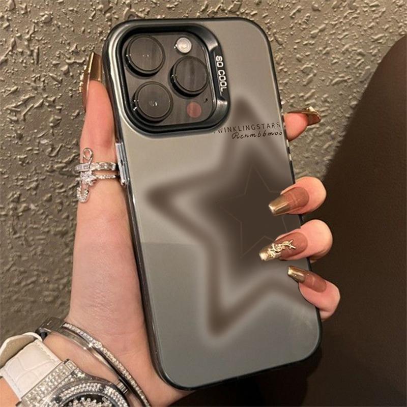 Five pointed star pattern Personalized phone case iphone16pro For iPhone 16 15 Pro Max 16E 14 13 12 11 XS X XR 7 8 Plus