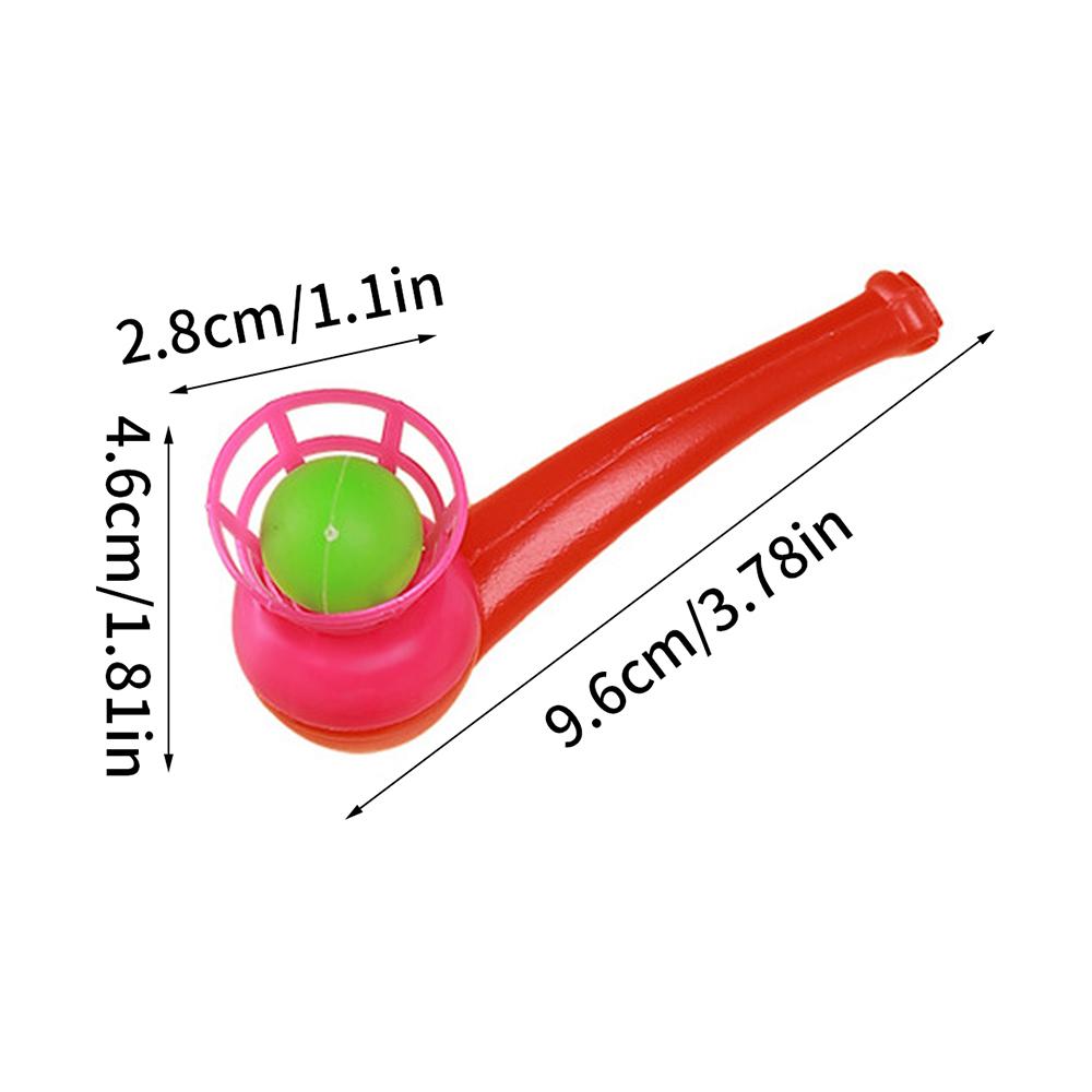 5/10/20Pcs Ball Blowing Pipe Random Color Floating Blow Suspended Ball Game Toy for Kids Birthday Party Baby Shower Gifts