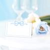 Lot de 100 Cartes de Table Nœud Rose Cartes de Placement Étiquettes vierges d'attribution de place pour Mariages et Réunions Sociales