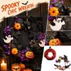 Halloween Wreath with Pumpkin and Decoration for Festive Home Decor