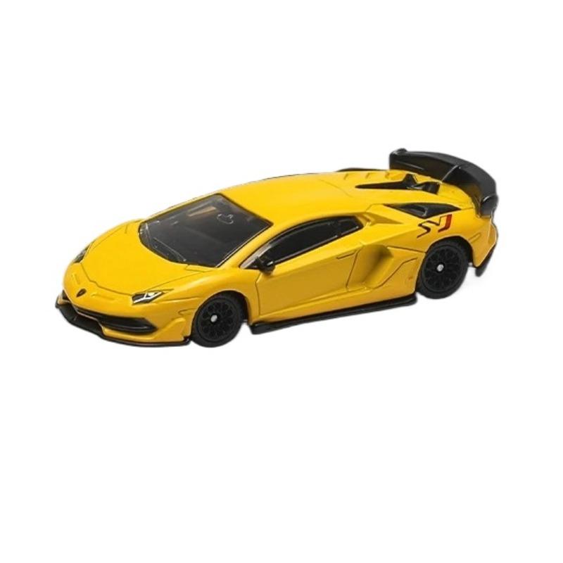 

1/64 Lamborghini SVJ63 Миниатюрная модель CCA MSZ 3 Игрушечная машинка из сплава Свободные колеса Литая металлическая коллекция Подарочная коллекция для детей и мальчиков жёлтый