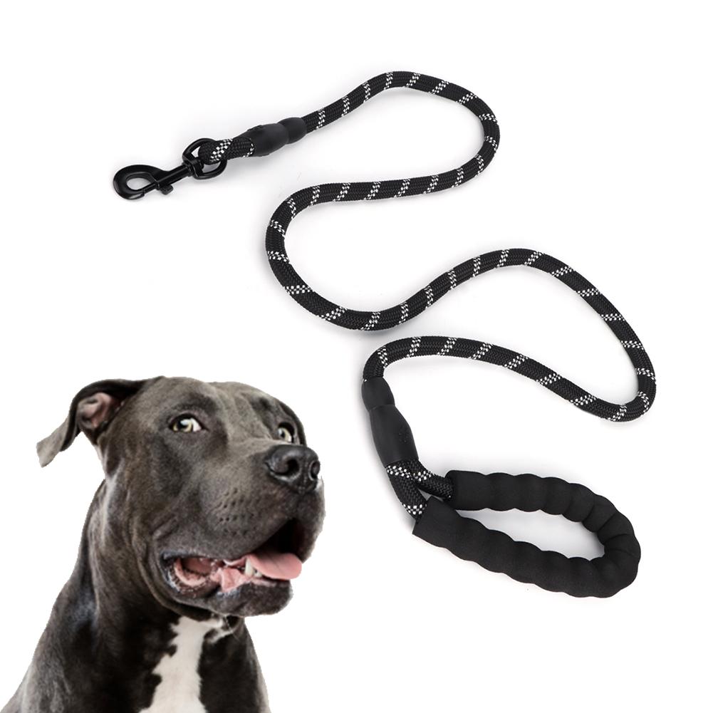 Pet Pulling Leash Nylon Reflective Dog Chain Safety Rope for Puppy Medium Large Dogs Running Walking Training