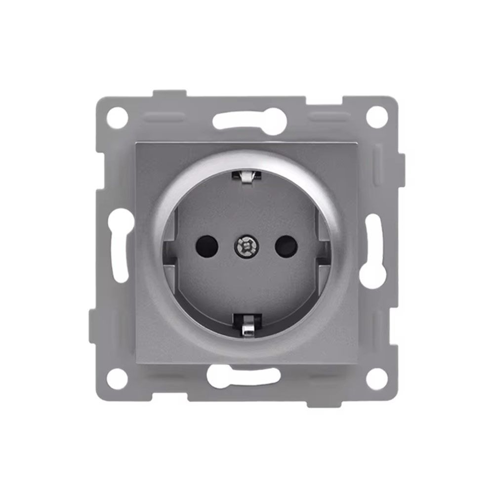 1Pcs 220V 16A 250V Panel Wall Switch EU French Socket Module  for EU Standard Wall Mount DIY