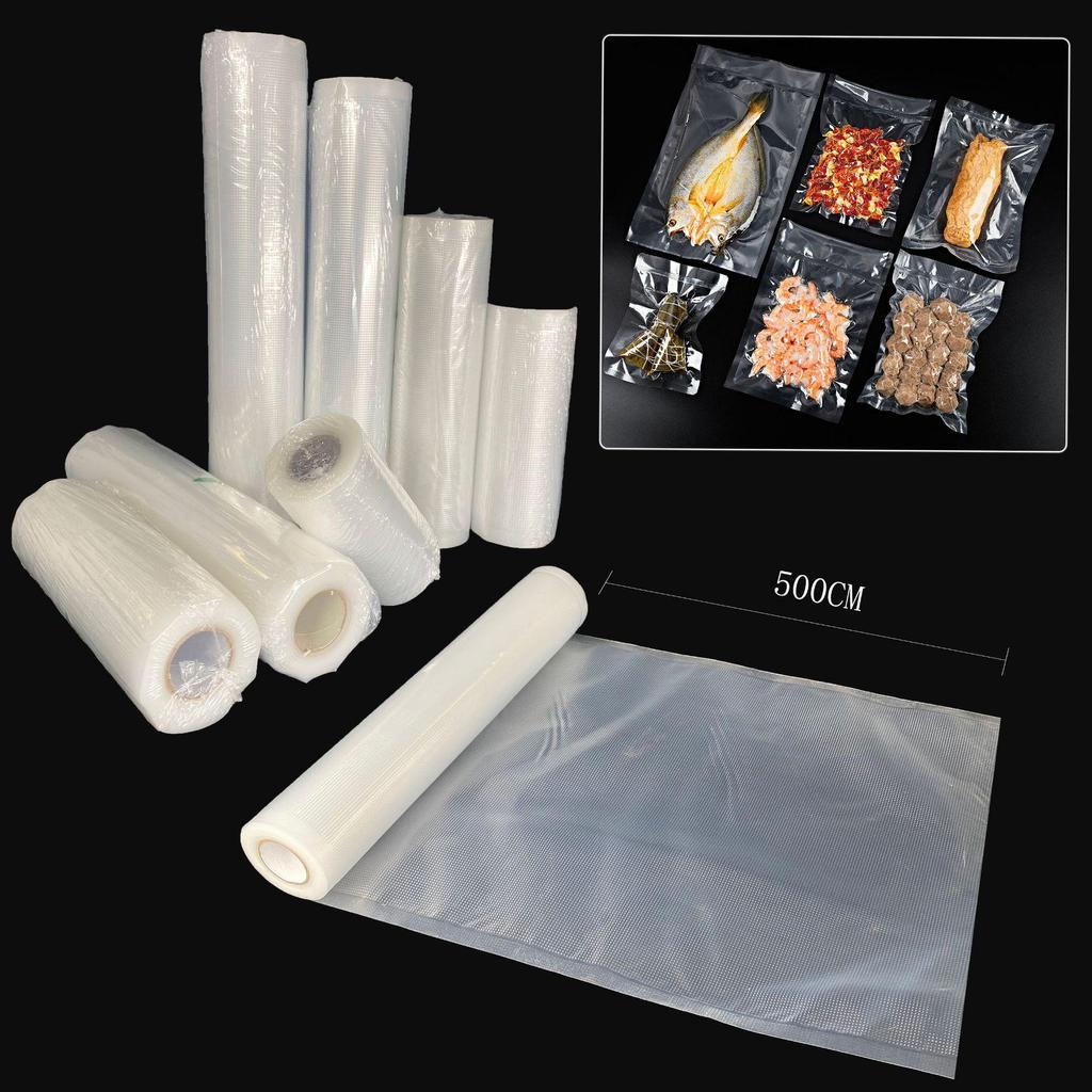 Átlátszó Texturált Nylon Vákuum Tekercses Tasak - Vastagított, Élelmiszeripari