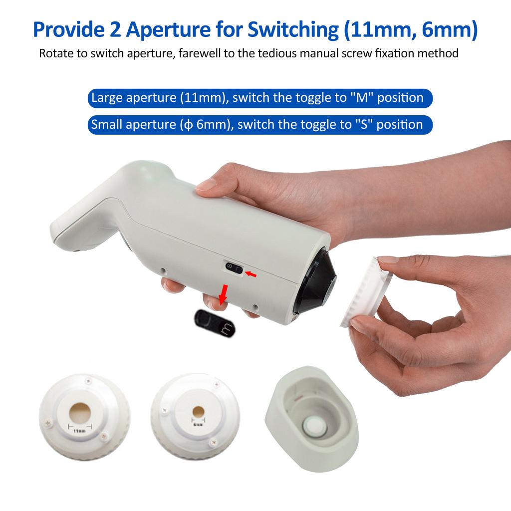 Portable Rechargeable Colorimeter Chromometer Handheld Spectrophotometer Color Meter Auto