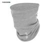 Cotton Neck Warmer Gray Thermoactive Tube Scarf for Men and Women