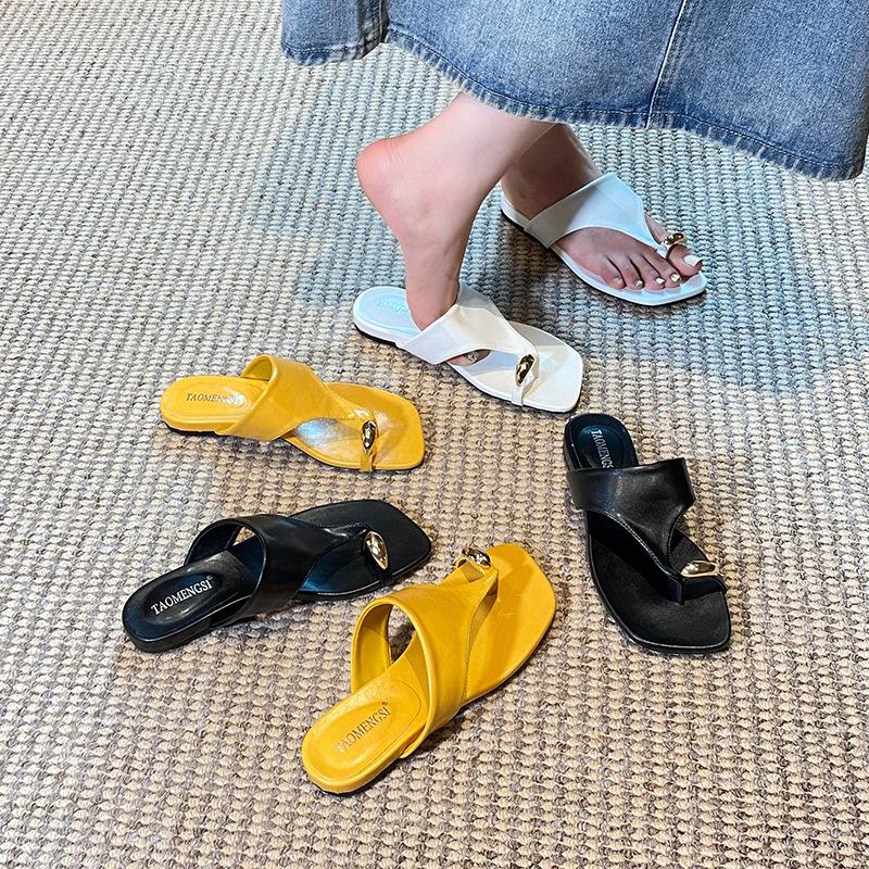 Fashion 2025 Summer Flip Flops Women Clip Toe Flat Sandals Beach Slides Female Outside Thong Sandalias Mujer Slipper Shoes Ladies Jandal