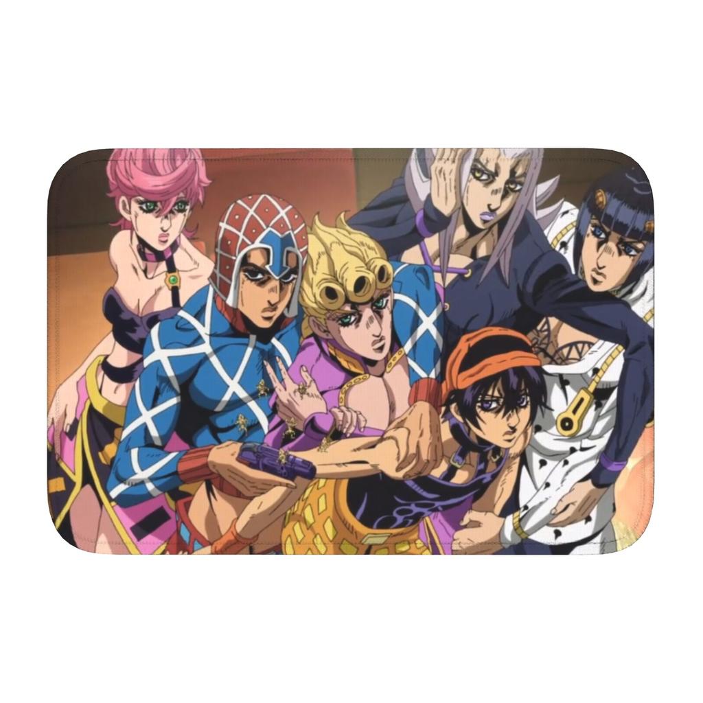 Custom JoJoes Anime Doormat Non-Slip Entrance Welcome Kitchen Bath Floor Door Mat  Toilet Living Room Carpet Rug