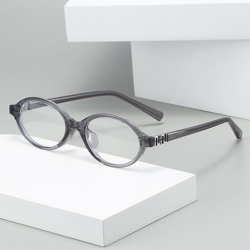 Fashion Small Oval Glasses Frame Women Anti Blue Light Ins Popular Blue Light Blocking Eyeglasses Ladies