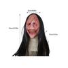 Devil Headgear Mask Halloween Latex Red Faced Demon Props Horror Accessory Cos