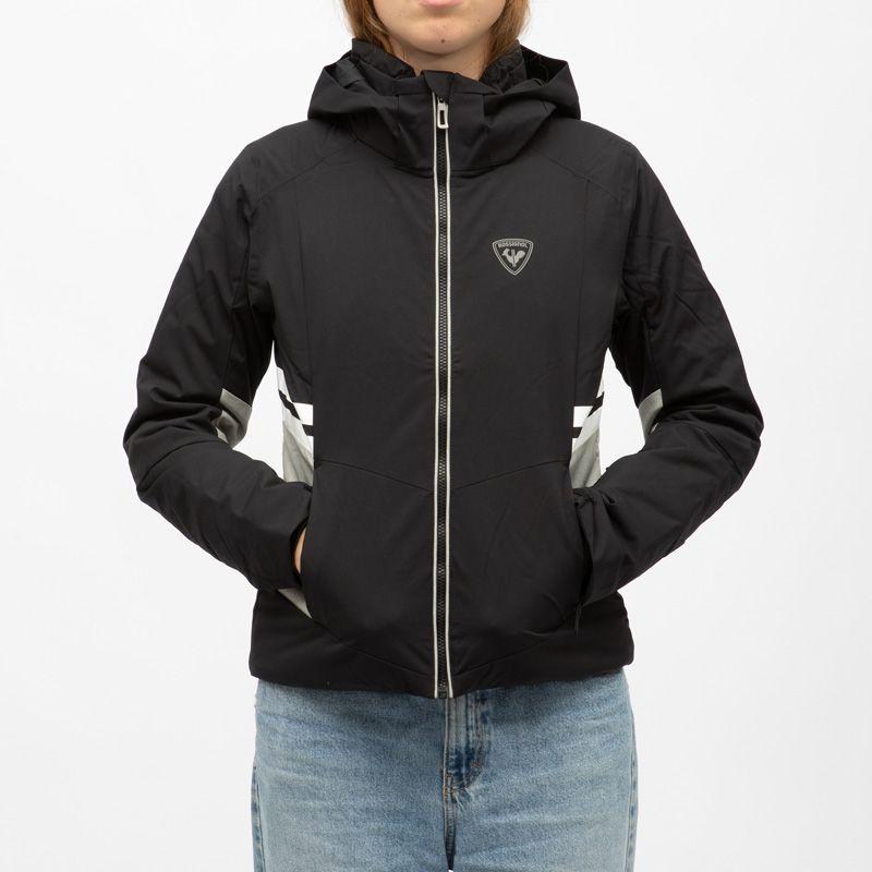Veste de ski zippée resort à capuche logo gris Femme ROSSIGNOL