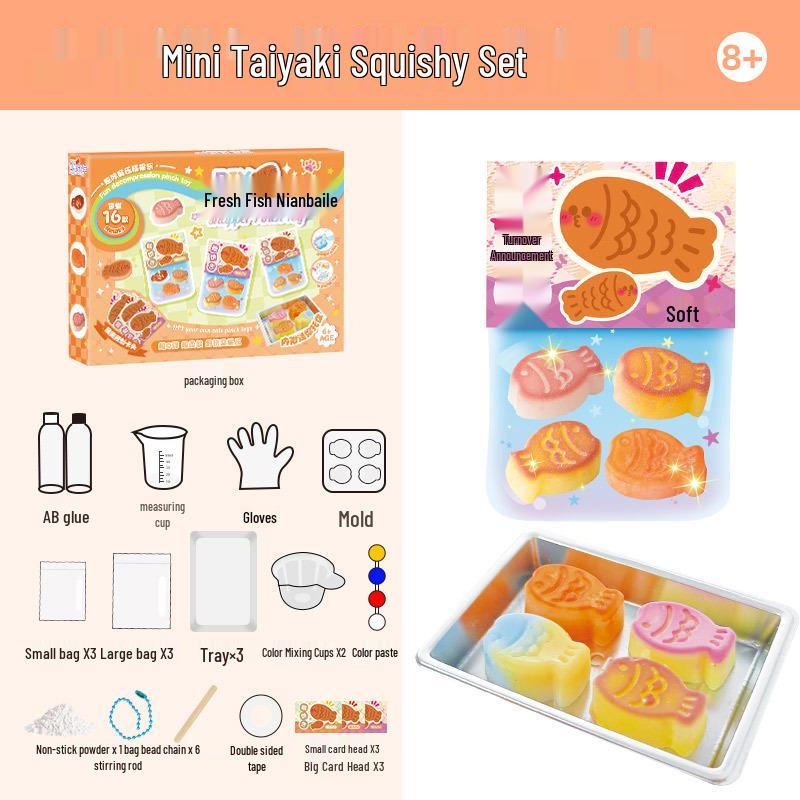 Mr. Toy Mini DIY Cat Paw Cheese Soft Rubber Toy for Kids