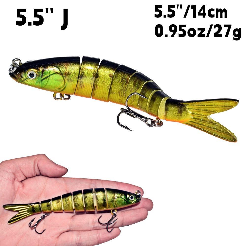 

Рыболовные приманки, приманка для плавания, вобливная приманка для окуня, форели, краппи, мускусного сома, рыболовный крючок, реалистичная рыба 5.5 J