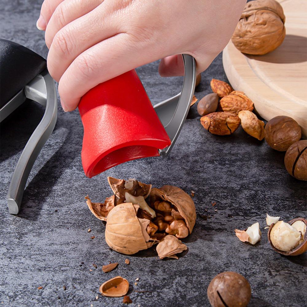 Aluminum Alloy Nut Cracker Heavy Duty Premium Hazelnuts Nutcracker Non Slip And Safe Design Rebound Handle Walnut Opener