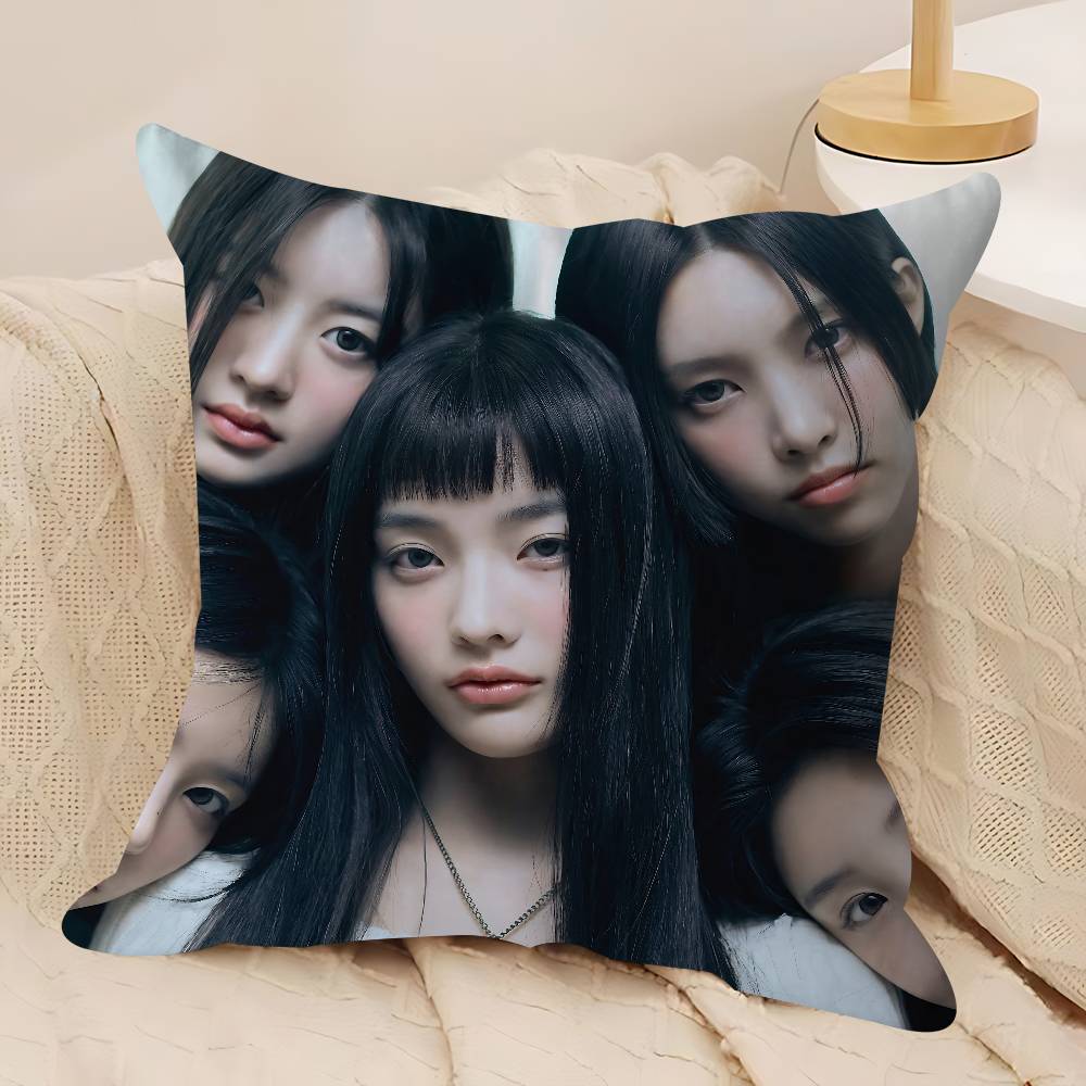 Kpop I-ILLIT Kuddfodral Dekorativ Kudde Soffa Heminredning Fodral Kuddfodral