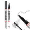 Boobeen Caneta para Sobrancelhas 2 em 1 e Gel Transparente para Sobrancelhas, Lápis para Sobrancelhas Microblading e Máscara Transparente para Sobrancelhas e Cílios, Kit Natural para Moldar e Definir Sobrancelhas