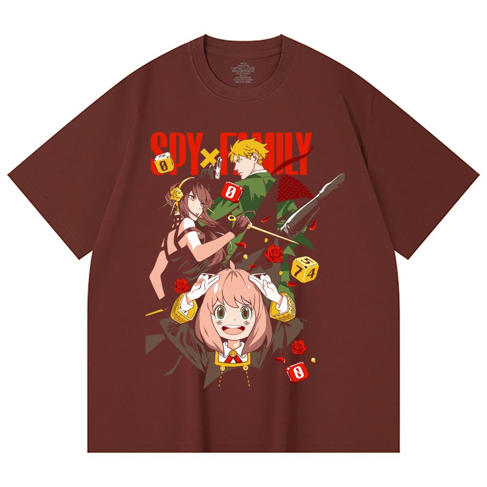 230 Gsm 100% Cotton Spy x Family V2 Print Unisex Heavy Cotton T Shirt