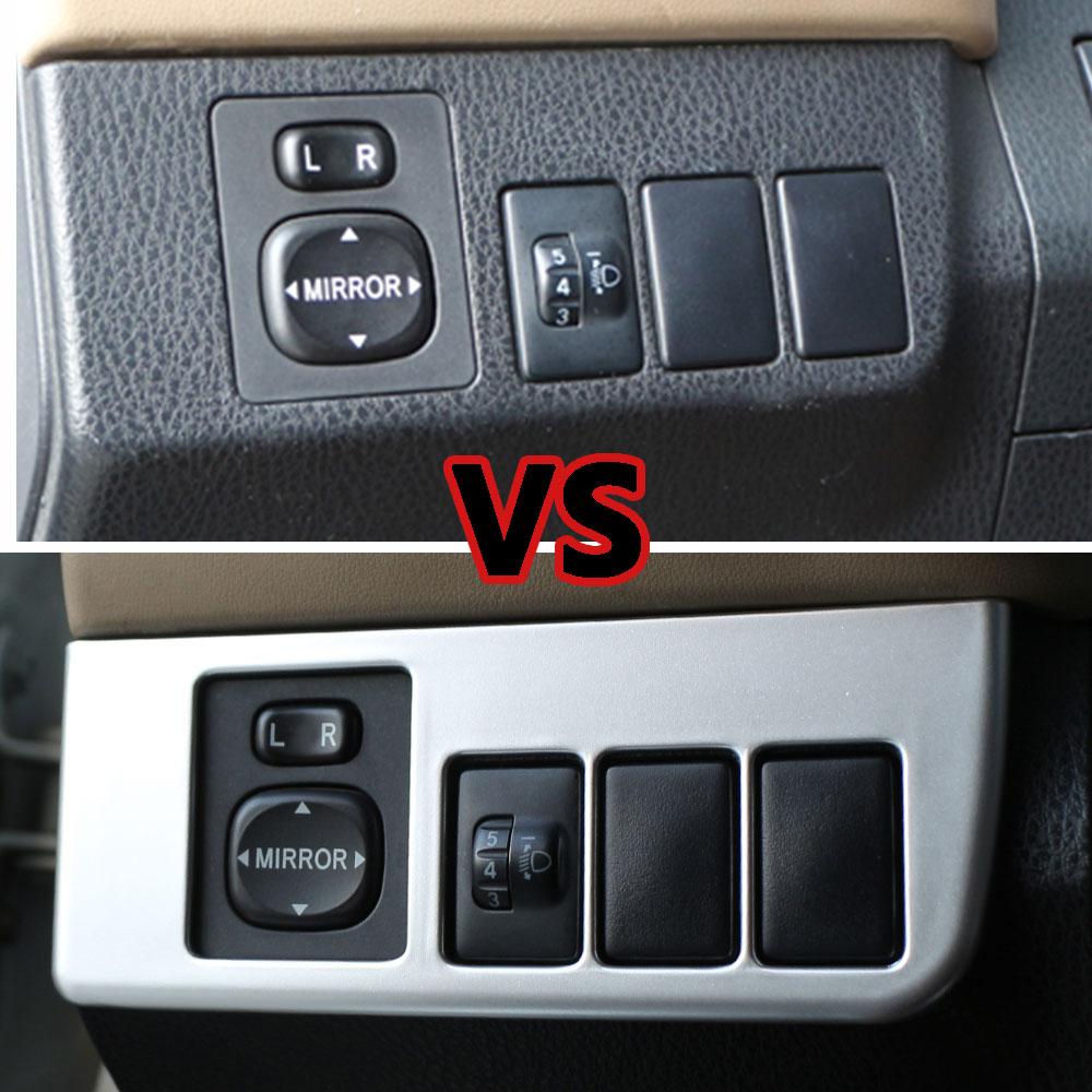 For Toyota RAV4 Rav 4 2014 2015 2016 LHD Head Lights Switch Knob Panel Covers Trim Decoration Sticker Interior Accessories