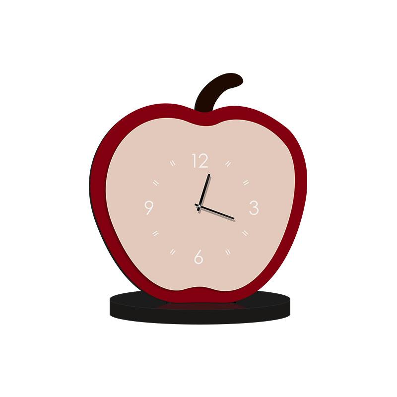 Frucht Tischuhr Schlicht Modern Zuhause TV-Schrank Schreibtisch Dekoration Wohnzimmer Schreibtisch Moderne Hochwertige Dekoration
