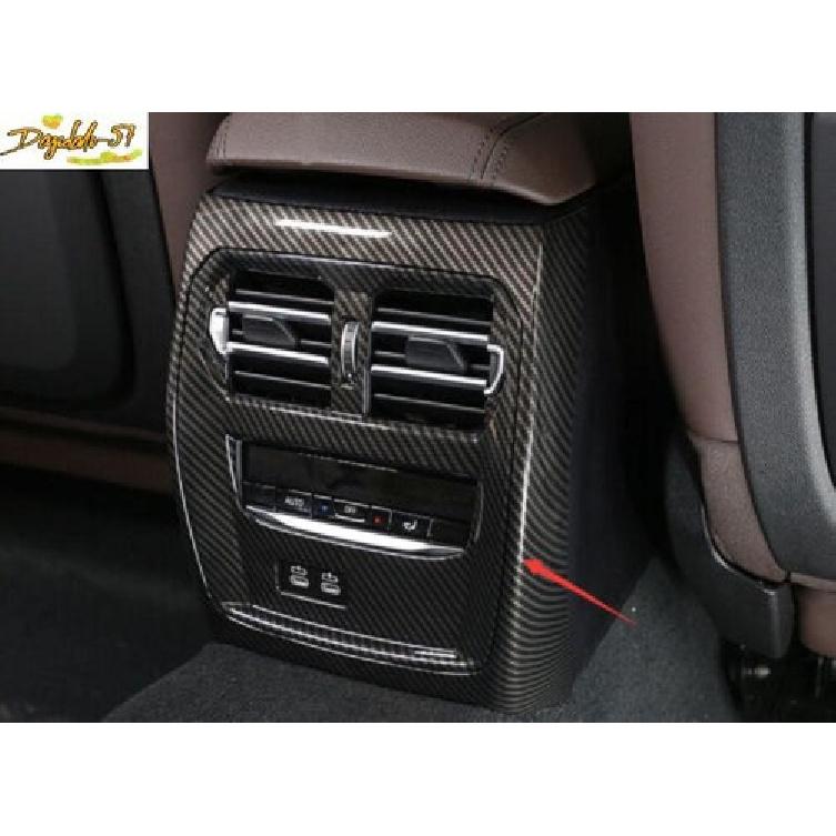Carbon Fiber Rear AC Air Outlet Anti-Kick Cover For BMW 3 4 Series G20 -