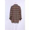 Spring New Retro Plaid Shirt Women's Long Design Fashionable Loose Top