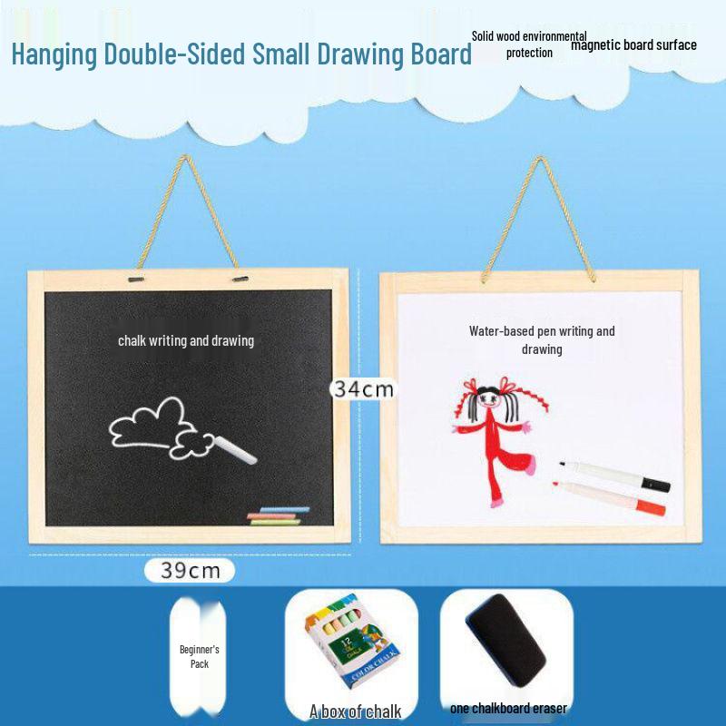 

Children s Dust-Free Erasable Blackboard Easel & Wall Sticker Drawing Board