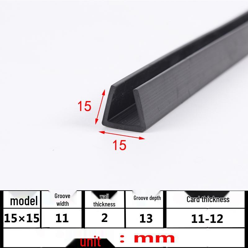 U-Shaped Rubber Anti-Collision Edge Seal Strip for Glass and Steel Plates