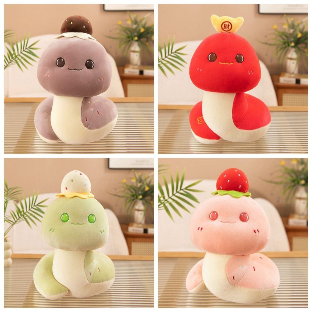 Good Luck Snake Year Plush Toy Big Eyes Lucky Snake Doll Plushies  Birthday Gifts