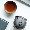 Japanischer Stil Grobkeramik Schnellteetasse Ein Topf Eine Tasse Tragbarer Handheld-Kessel Kung Fu Tee-Set