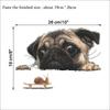 Funny 3D Dog Peeking Snail Wall Sticker Bathroom Living Room Decorations Art Decals Cute Animal Toilet Stickers for Home Decor