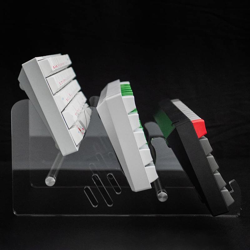 Keyboard Display Stand Transparent Acrylic Keyboard Holder Compute Mechanical Keyboard Storage Stand For Room Exhibition Halls