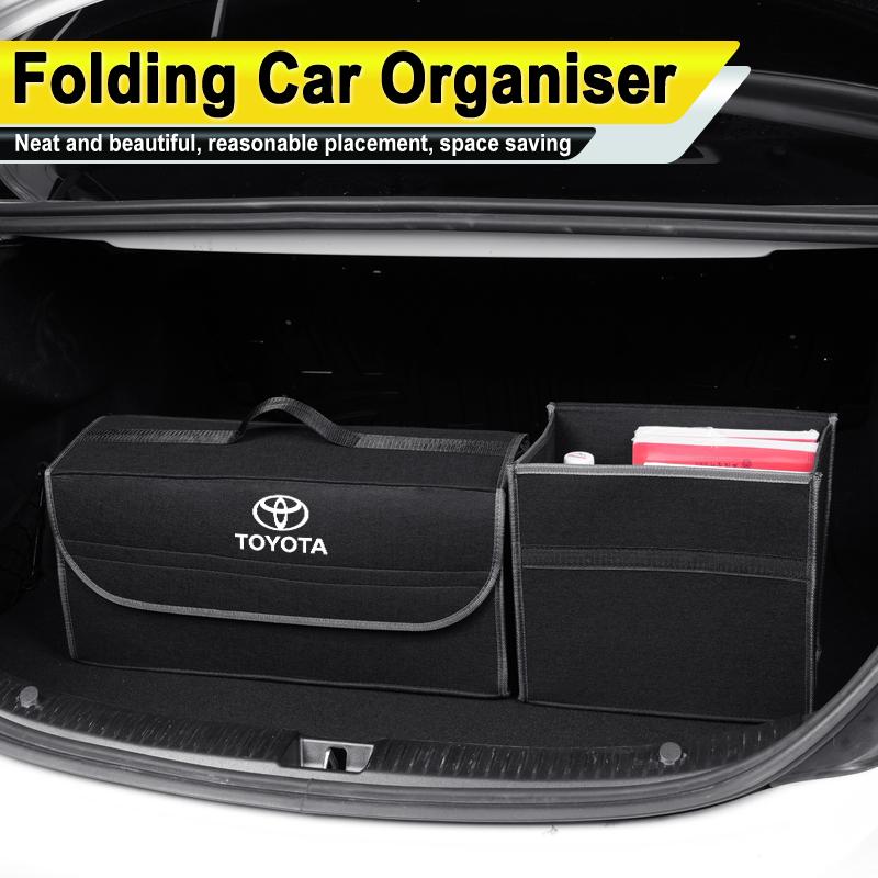 BBDB3 Car Trunk Storage Box Organizer Car Cargo Boot Tools Storage For Toyota Corolla Yaris Camry Prius RAV4 CHR Hilux Key Accessories