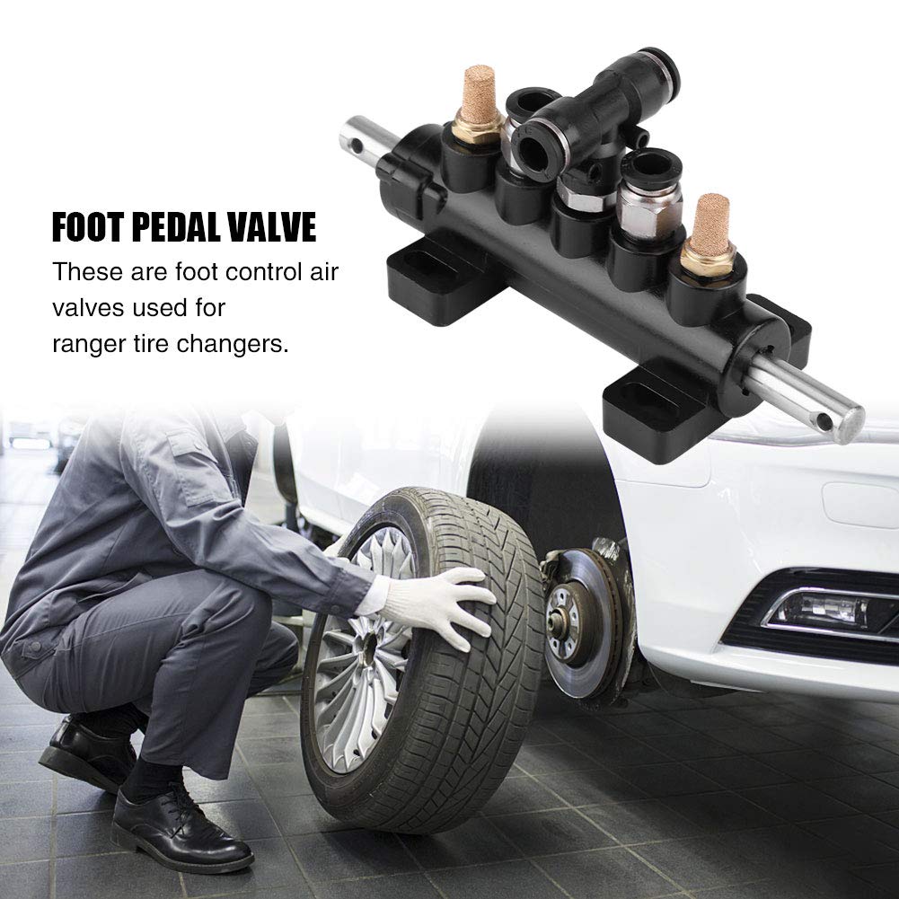 KIMISS Aluminum Alloy Car Air Control Valve, Foot Pedal Valve, Tire Changer for Rangers,