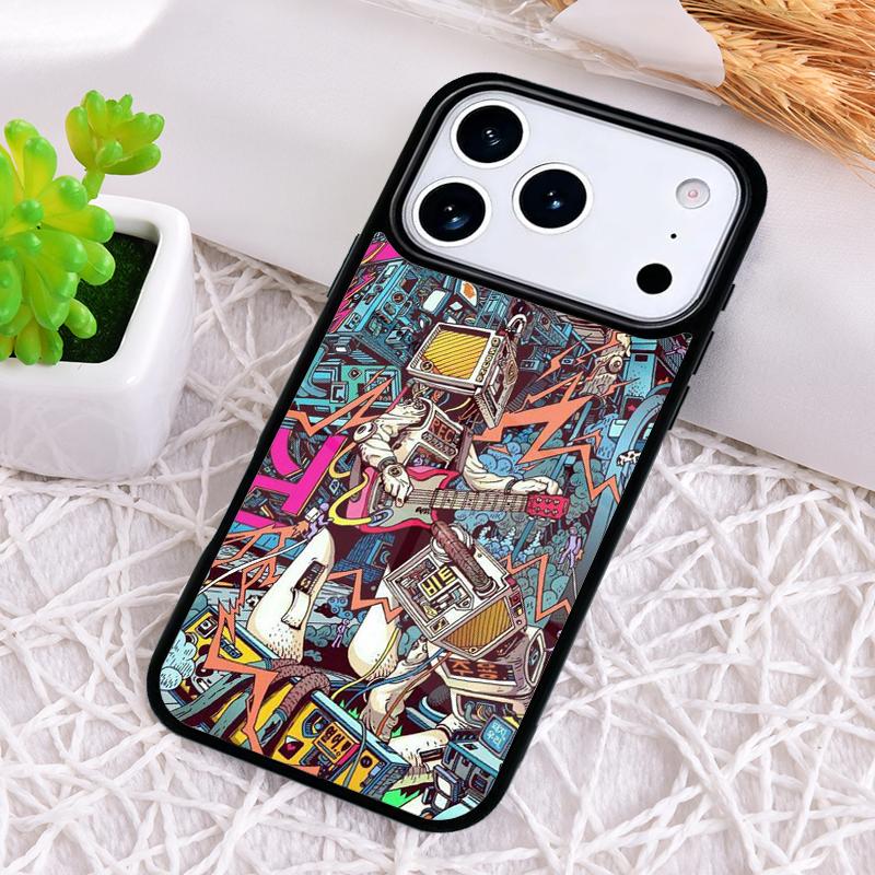 Graffiti Phone Case for iPhone 17 Air 16 15 11 12 14 13 Pro Max Shockproof Cover